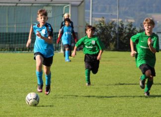 Spannendes Meisterschaftsspiel der E-Junioren