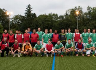 ISV-Schwinger mit Hauptprobe vor dem Schwinger-Fussballturnier