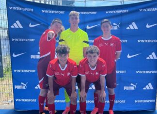 Team Schweiz am Intersport Footblab Final in Berlin