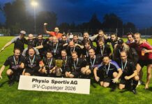 FC Sins-Dietwil Senioren 30+ holen den IFV-Cupsieg 2026